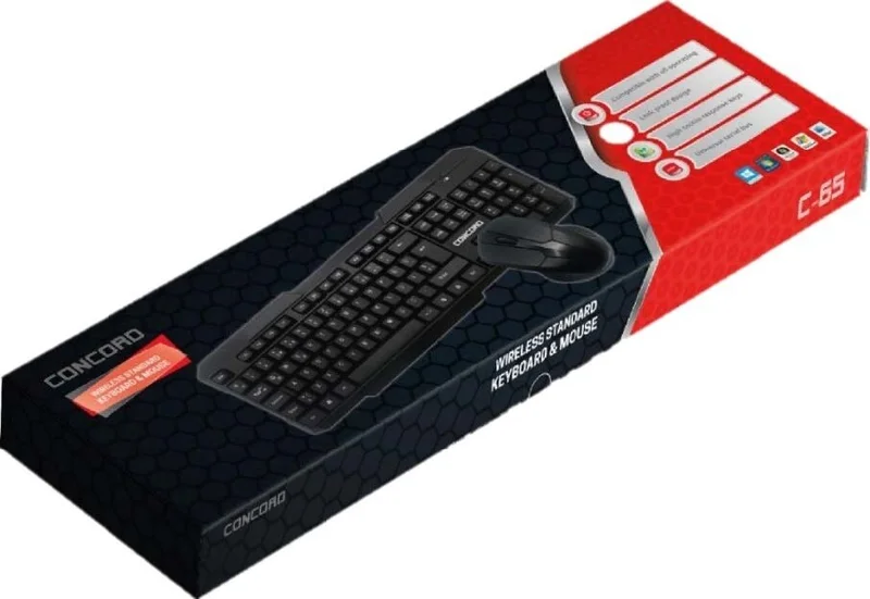 CONCORD C-65 Wireless Keyboard & Mouse Set