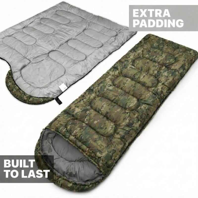 MalloMe Sleeping Bags for Adults Cold Weather & Warm - Backpacking Camping Sleeping Bag for Kids 10-12, Girls, Boys - Lightweight Compact Camping Essentials Gear Accessories Hiking Sleep Must Haves - Image 3