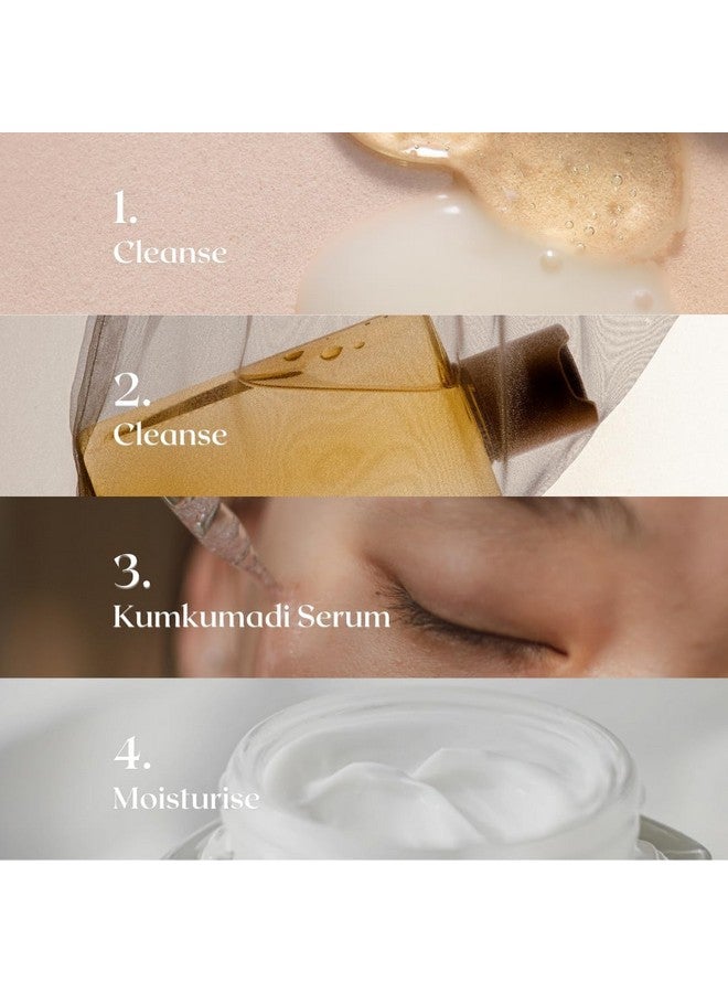 SERENIFY Kumkumadi Skin Brightening Face Serum for Glowing Skin, Dull & Damage Skin Repair | Natural Anti Aging Serum 30ml - Image 4