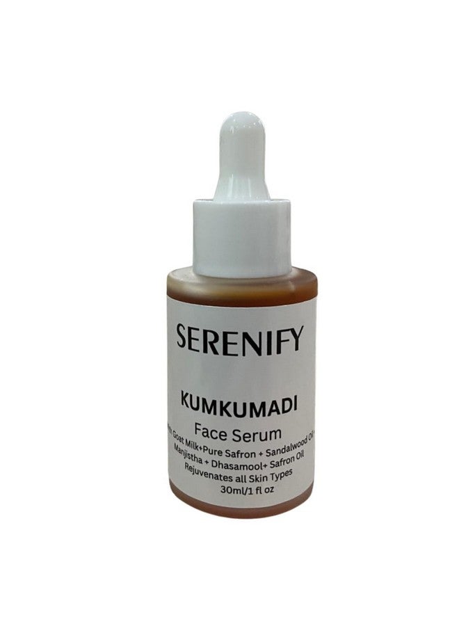 SERENIFY Kumkumadi Skin Brightening Face Serum for Glowing Skin, Dull & Damage Skin Repair | Natural Anti Aging Serum 30ml - Image 1