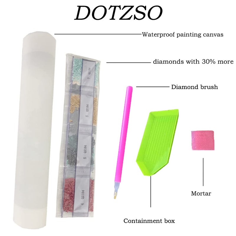 DOTZSO Painting Kits for Adults Diamond,DIY 5D Round Full Drill Butterfly Flowers Diamond Art,Very Suitable for Home Leisure and Wall Decoration 11.8x15.7 (Inches) - Image 3