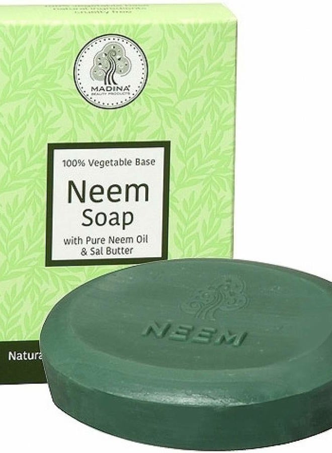 Cultural Exchange Madina Neem Advance Soap [Pack of 2 - Green - 3.5 oz.]