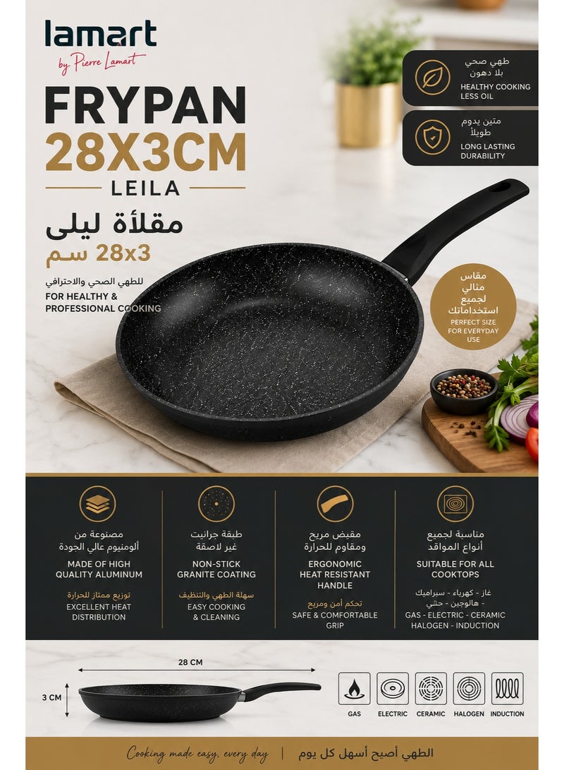 Lamart Aluminium Fry Pan Non-Stick 28 Cm - Image 2