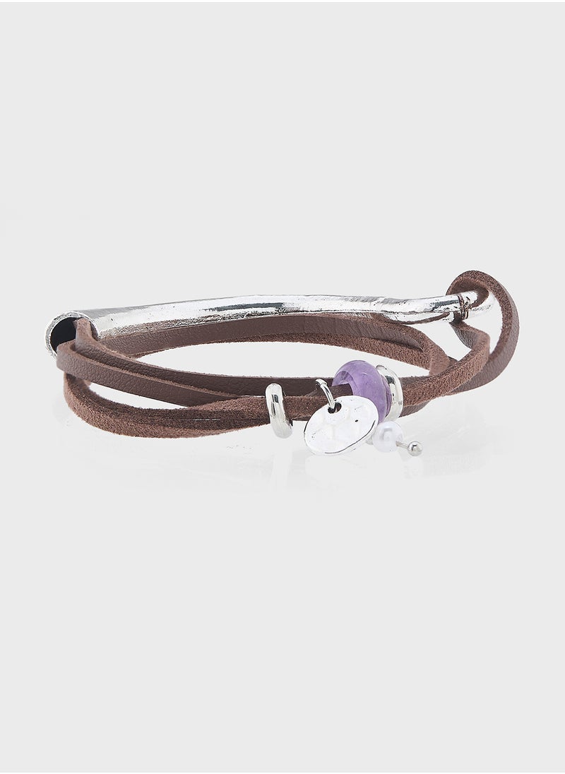 Seventy Five - Genuine Leather Bracelet - Image 1
