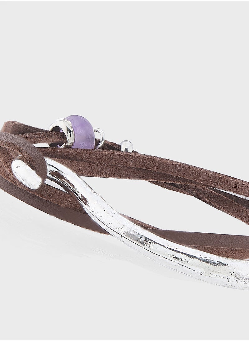 Seventy Five - Genuine Leather Bracelet - Image 1
