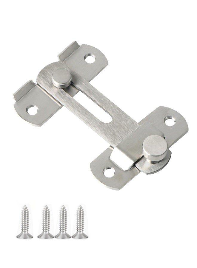 HOMESTAR 1pcs Stainless Steel Gate Latches Lock Door Latch,Safety Door Lock, Buckle, Brushed Finish for Closet Door, Garden, Household, Bathroom, Outdoor, Garage - Image 1