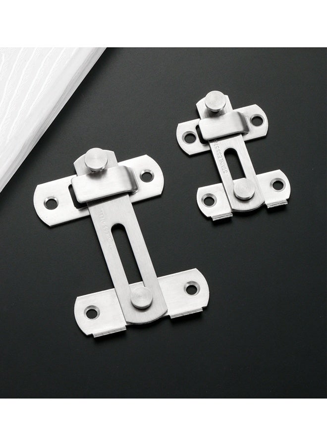 HOMESTAR 1pcs Stainless Steel Gate Latches Lock Door Latch,Safety Door Lock, Buckle, Brushed Finish for Closet Door, Garden, Household, Bathroom, Outdoor, Garage - Image 5