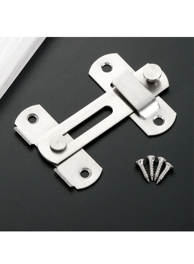 HOMESTAR 1pcs Stainless Steel Gate Latches Lock Door Latch,Safety Door Lock, Buckle, Brushed Finish for Closet Door, Garden, Household, Bathroom, Outdoor, Garage - Image 4