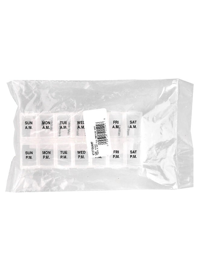 Ezydose Ezy Dose, Weekly AM/PM Pill Reminder, Natural, 1 Count  - Image 2