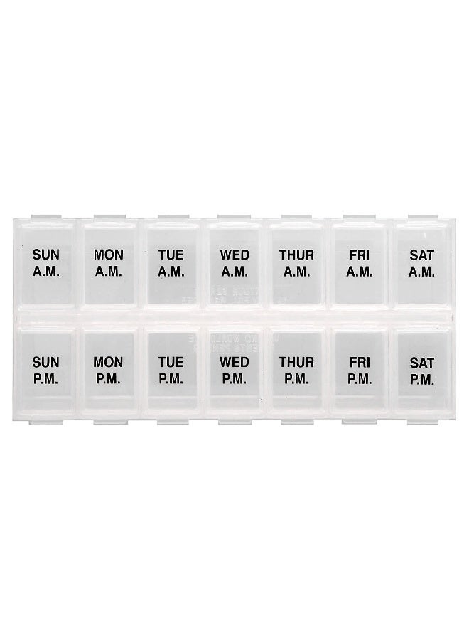 Ezydose Ezy Dose, Weekly AM/PM Pill Reminder, Natural, 1 Count  - Image 1