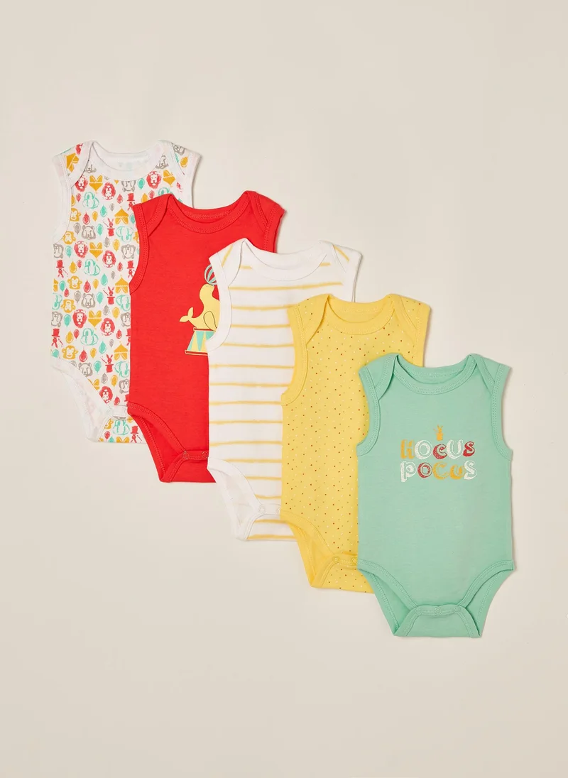 زيبي 5 Bodysuits for Babies 'Circus', Multicoloured