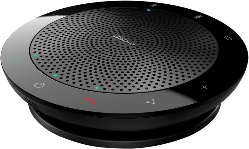 Jabra Speak 510 (2025 Edition) Portable, USB or Wireless Bluetooth Speaker for Meetings and Calls with Crystal-Clear Sound, Works with All Meeting Platforms - Microsoft Teams, Google Meet, Zoom, Black - Image 1