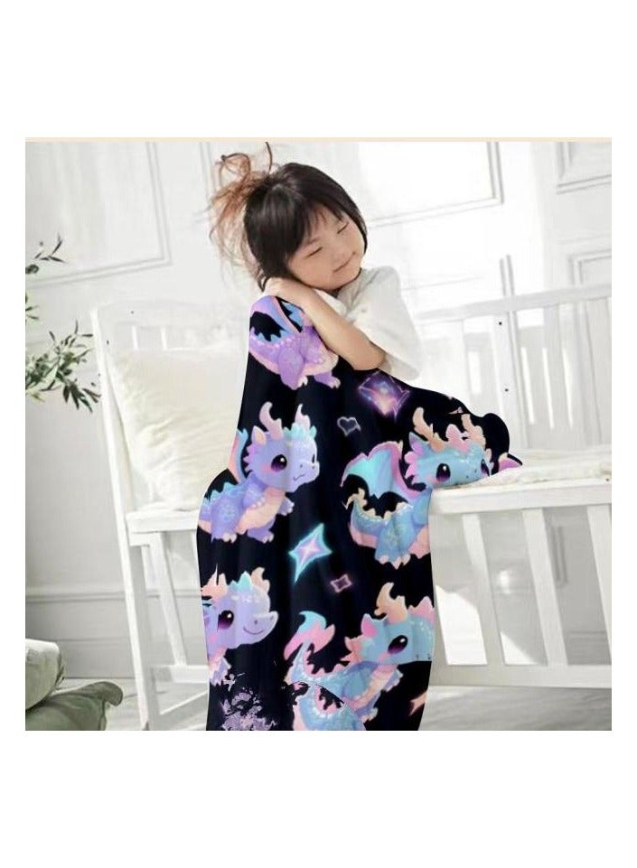 عام بطانية رقيقة من الفانيلا (دافئة ومريحة، ومناسبة للنوم واستخدام الألعاب وإزالة الغبار ومقاومة للرمل) 150 سم * 200 سم - 17 - Image 1