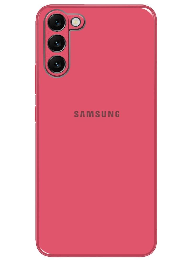 CATANES Samsung Galaxy S22 Plus Electroplated Hard Glossy Case Camera Protection Shockproof Anti Fall Case Pink - Image 2