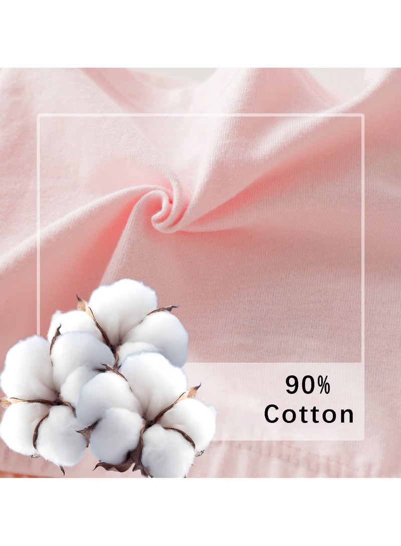 أيية شورتات سلامة بطة الفتيات الكارتون للبطة ، 4 عبوات ، وردي وأرجواني ، وسائل داخلية ناعمة وناعمة مع سروال فتاة ناعمة مرنة عالية مرنة - Image 5