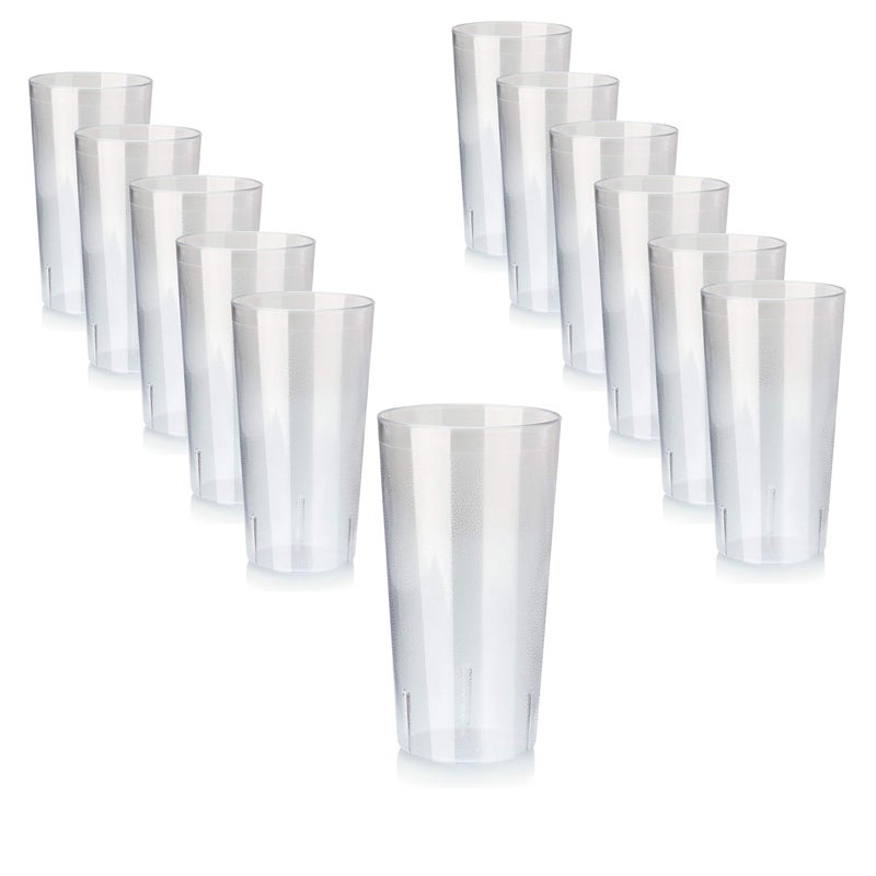New Star Foodservice New Star Foodservice  RestaurantGrade Beverage Tumblers Clear Set of 12 32 oz 