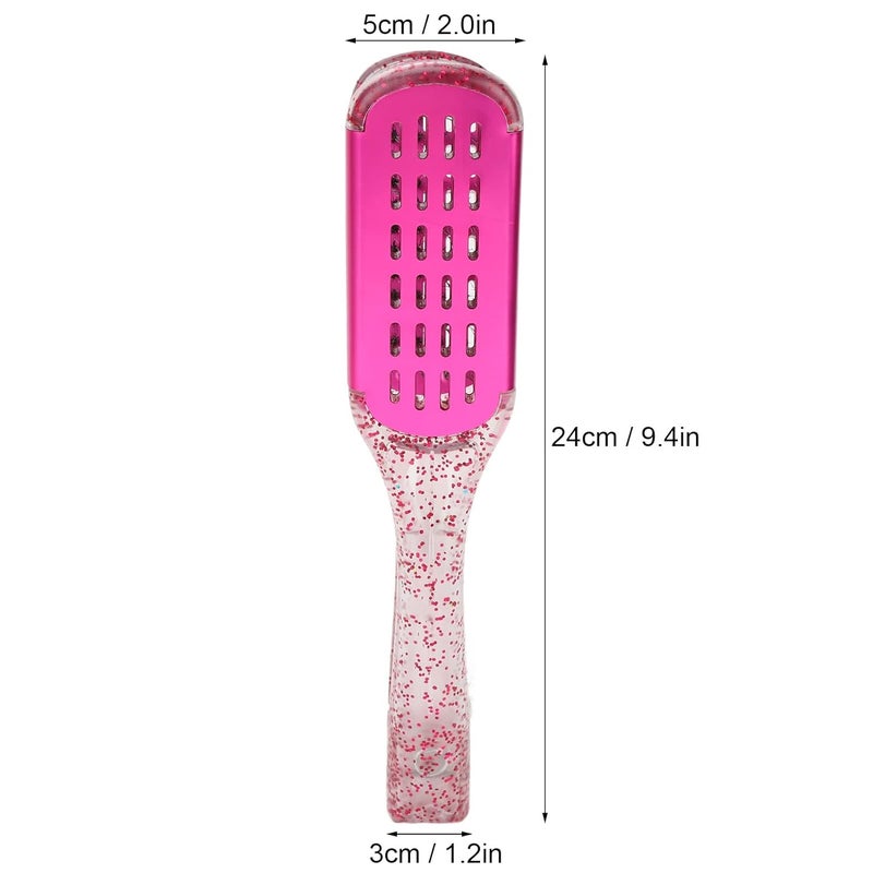 klarako Hair Straightening Splint Comb, Soft Hair Double Sided Hair Straightener Clamp Brush Styling Tool Rose Red - Image 5