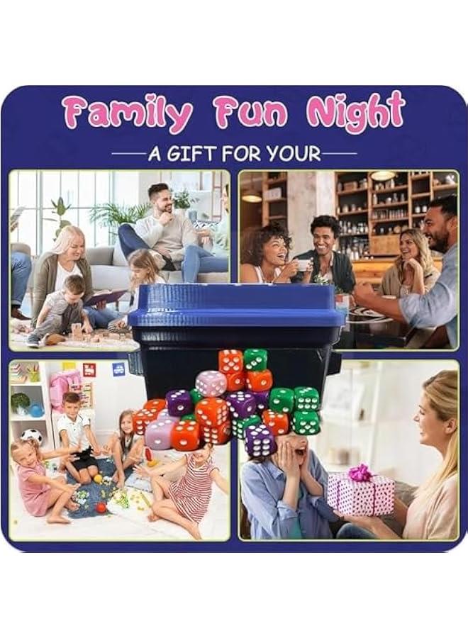 Fast-Paced Family Dice Game, Trash Dumpster Board Games, Trash Can DiceGame - Exciting 4-6 Player Party Game Night Fun, Quick-Paced Family Activity with Customizable Stickers & 80 Dice Set  - Image 4