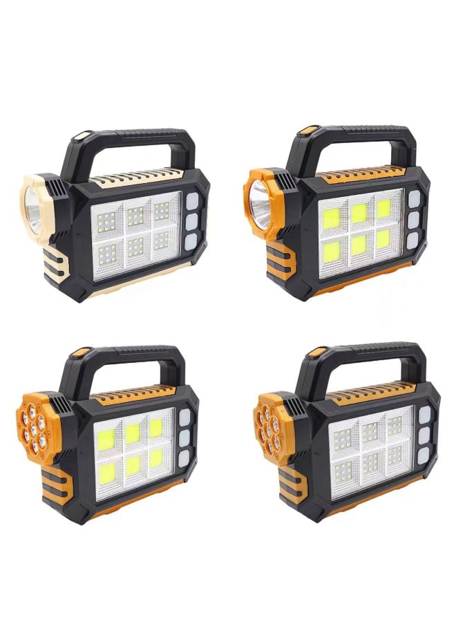 30w Solar Powered Handheld Flashlight Multi-functional Outdoor Camping Brightness Handheld Torch Usb Light Shot Camping Lamp-Color:8020 Solar Portable Lamp COB  - Image 3
