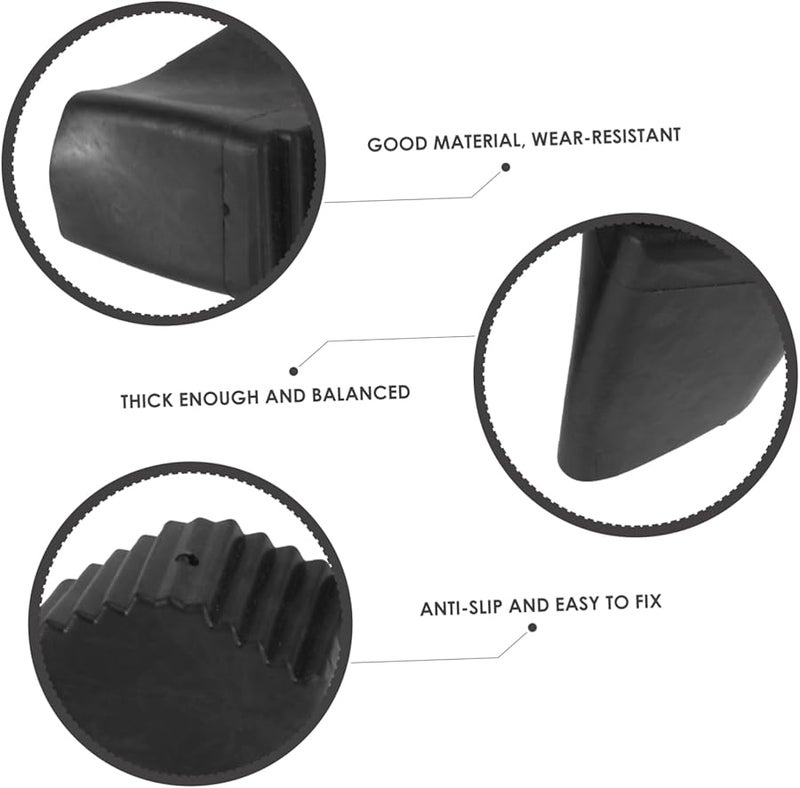 2Pcs Non Slip Ladder Foot Covers Sturdy Rubber Pads Insulated Wear Resistant for Household Engineering Use - Image 4