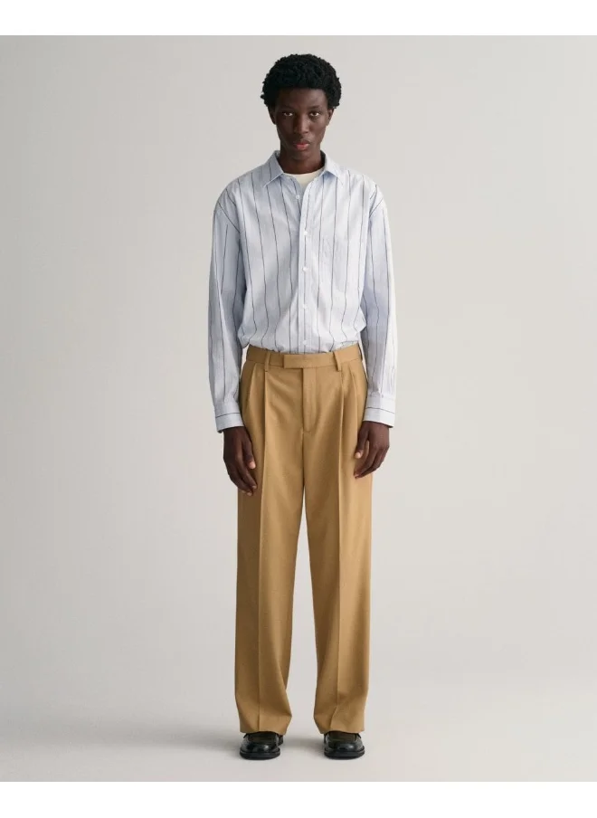 GANT Gant Wide Leg Pleated Pants