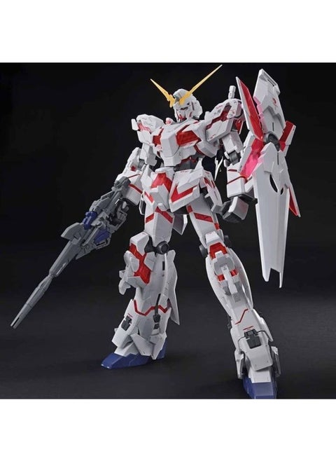 Gundam Model MG Attacks Free Light Wings Blue And Red Heretical Unicorn Destiny Big Class Assembled Mecha Hand-made Toy-Color:Unicorn Mecha [explosion Armor State] Light Speed Gun + Shield - Single Model