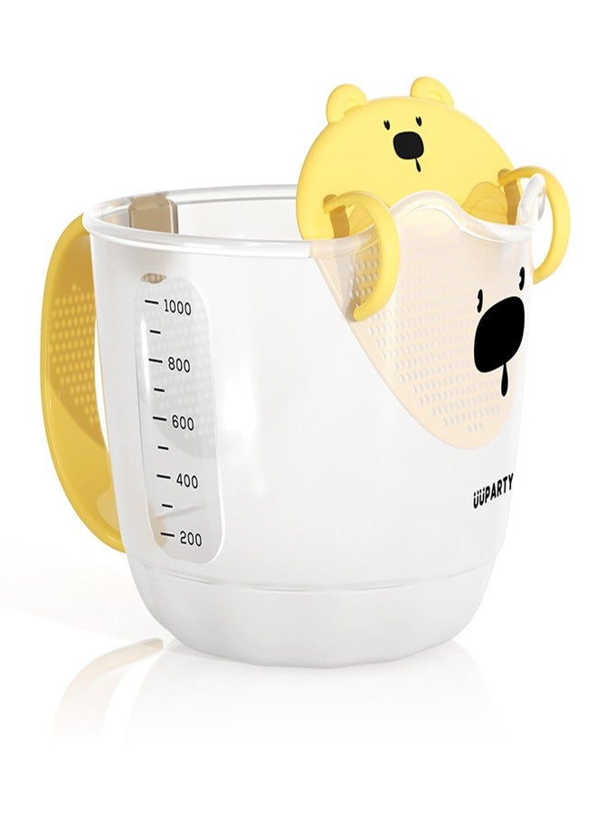 Dancepanda Liquid Measuring Cups,1000ml 4 Cups Plastic Measuring Cups for Liquids,Measure Cups for Home and Kitchen - Image 1