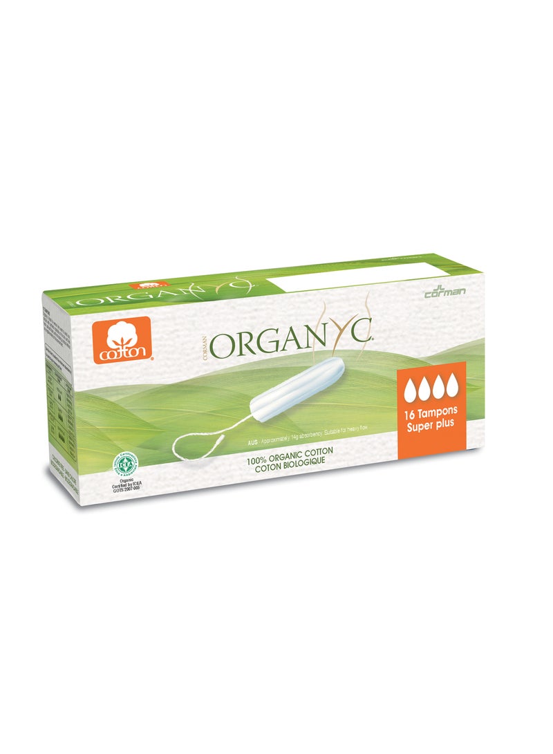 ORGANYC Tampon Super Plus 16 Pcs