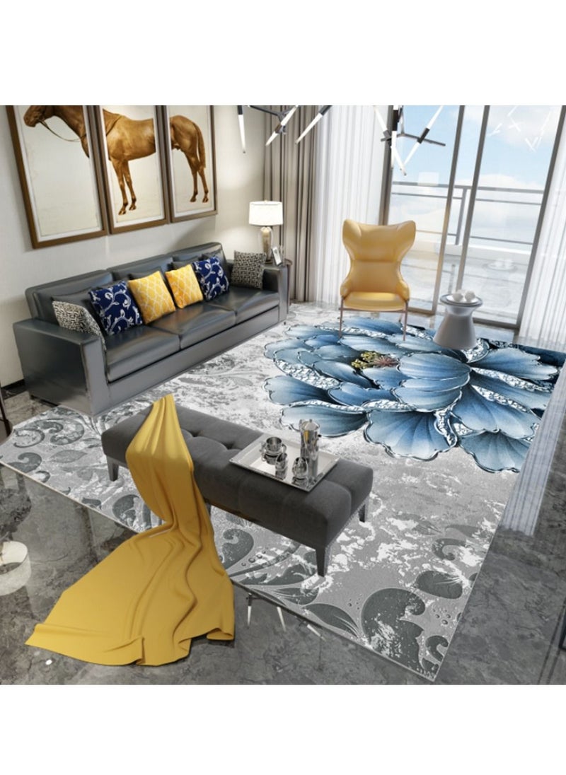 Sharpdo Area Rugs Modern Simple Short Pile Carpet Living Room Bedroom Rug Anti-slip Floor Carpet Home Decor 160 * 230CM  - Image 1