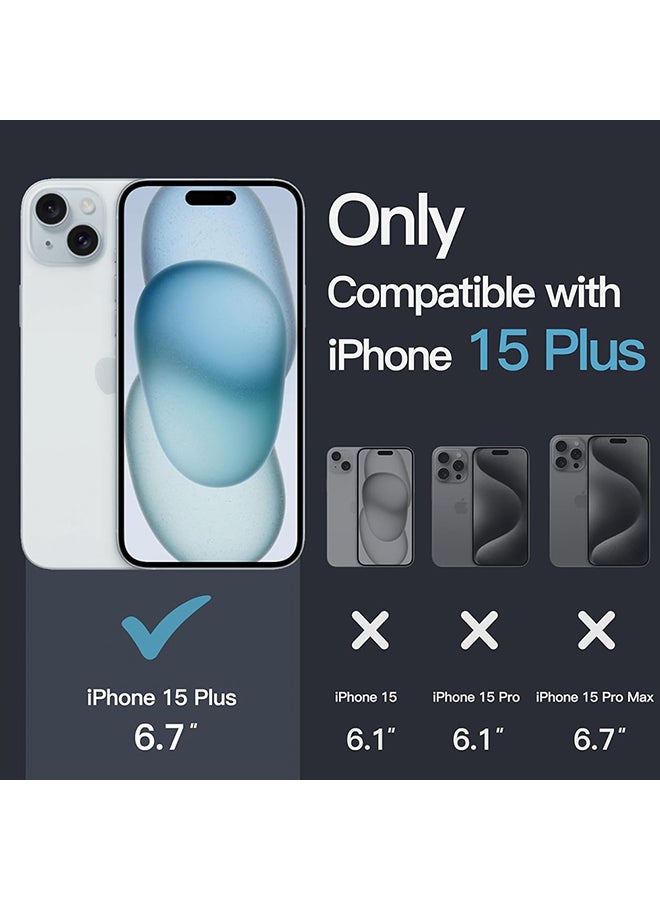 O Ozone Clear Hard Back Compatible With iPhone 15 Plus | Transparent Shockproof Protective Cover | Slim Hybrid PC + TPU Phone Case | Anti-Yellow, Scratch Resistant - Image 2