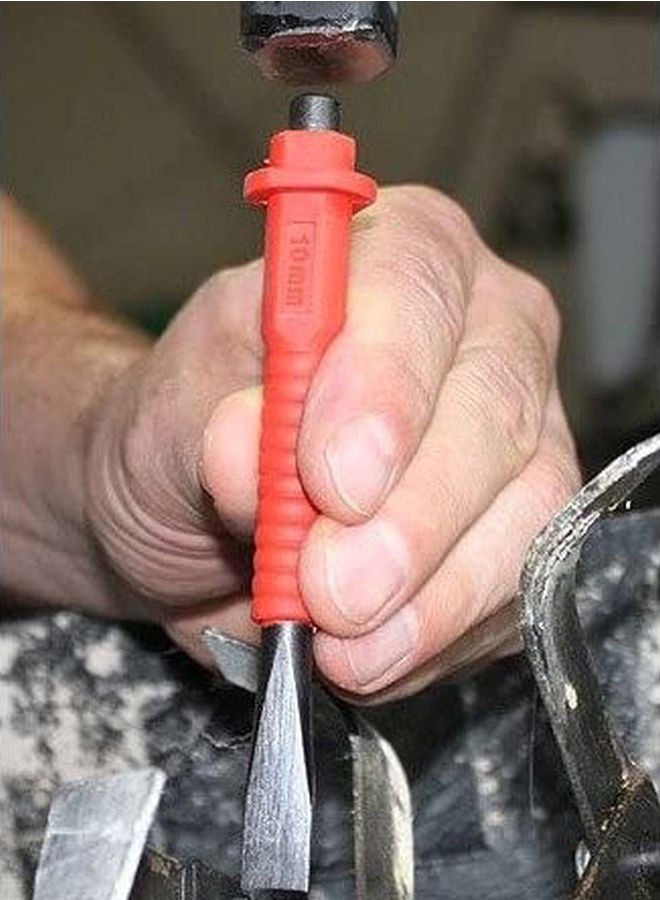 NIBEMINENT 3-Piece Mini Cold Chisel And Punch Set Black/Grey/Red 125x3, 125x10millimeter - Image 4