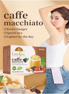 NUGEN Fruit and vegetable meal replacement enzyme slimming coffee, drink a cup before meals to achieve weight loss effect, 10 sticks per box  - Image 2