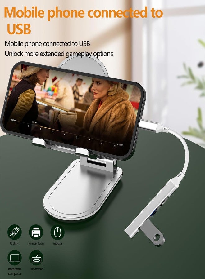 HOYULLI Lightning to USB Adapter(4 in 1)for Apple MFI Certified OTG 3.0 Converter for iPhone 14 Pro Max for iPad Charging Cable Card Reader Flash Drive Data Transfer USB-A Connector Mouse Keyboard Accessories - Image 5