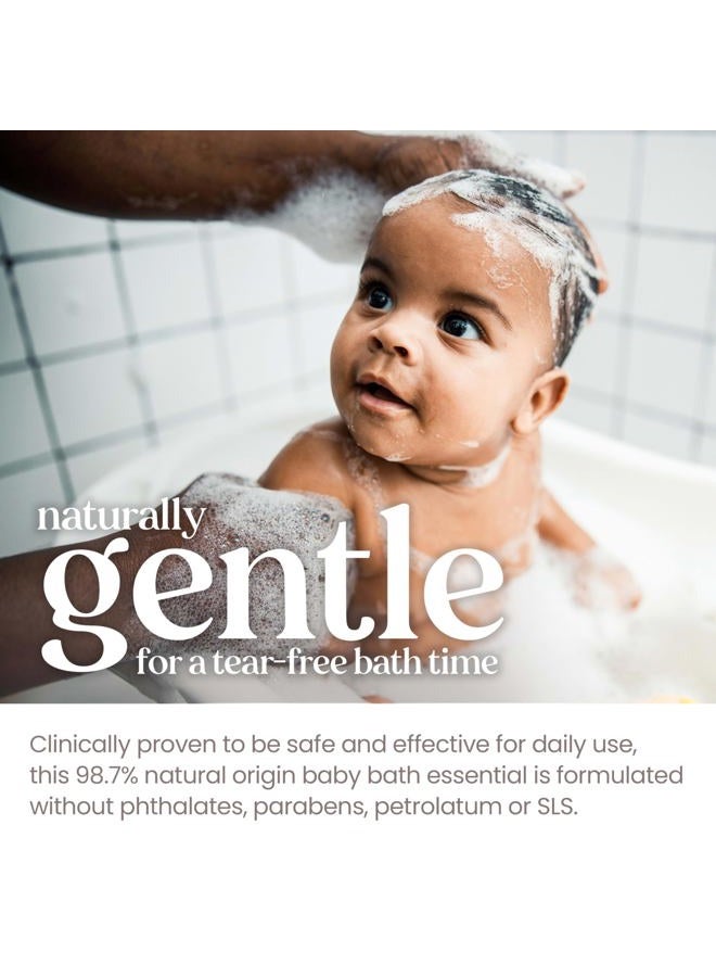 Burt's Bees Baby Sensitive Shampoo and Wash, Fragrance Free, Tear Free, Pediatrician Tested, 98.9% Natural Origin, 21 Fluid Ounces - Image 4