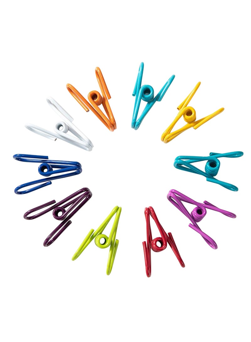 Multifunctional clip Household color small clip Strong Iron clothespin folder Mini clip 50 packs  - Image 1