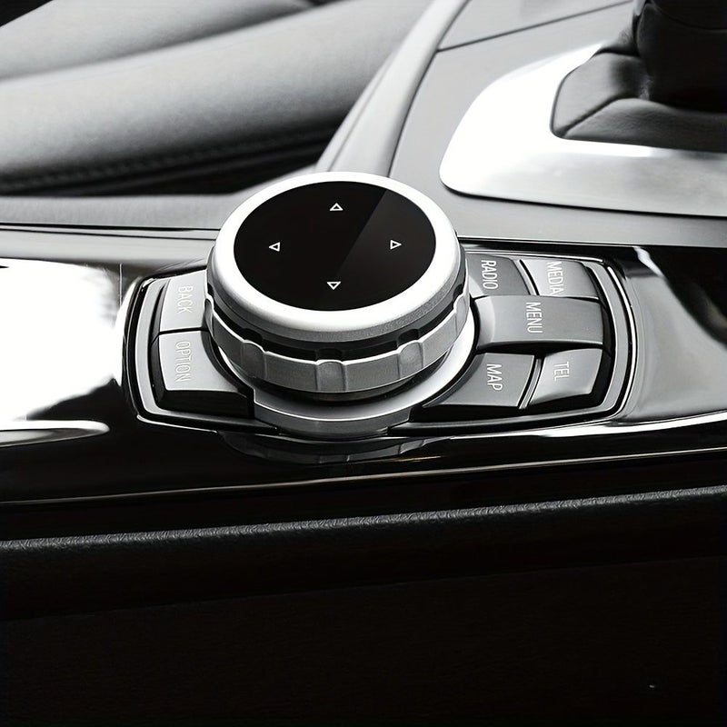 ملصقات أزرار الوسائط المتعددة الأنيقة على شكل سهم بـ 7 أزرار من نوع Idrive لسيارات BMW F20 F25 F30 F10 F07 E60 E90 E92 E70 E71 F01 F02 E84 F48 X1 X3 X5 X6 - Image 4