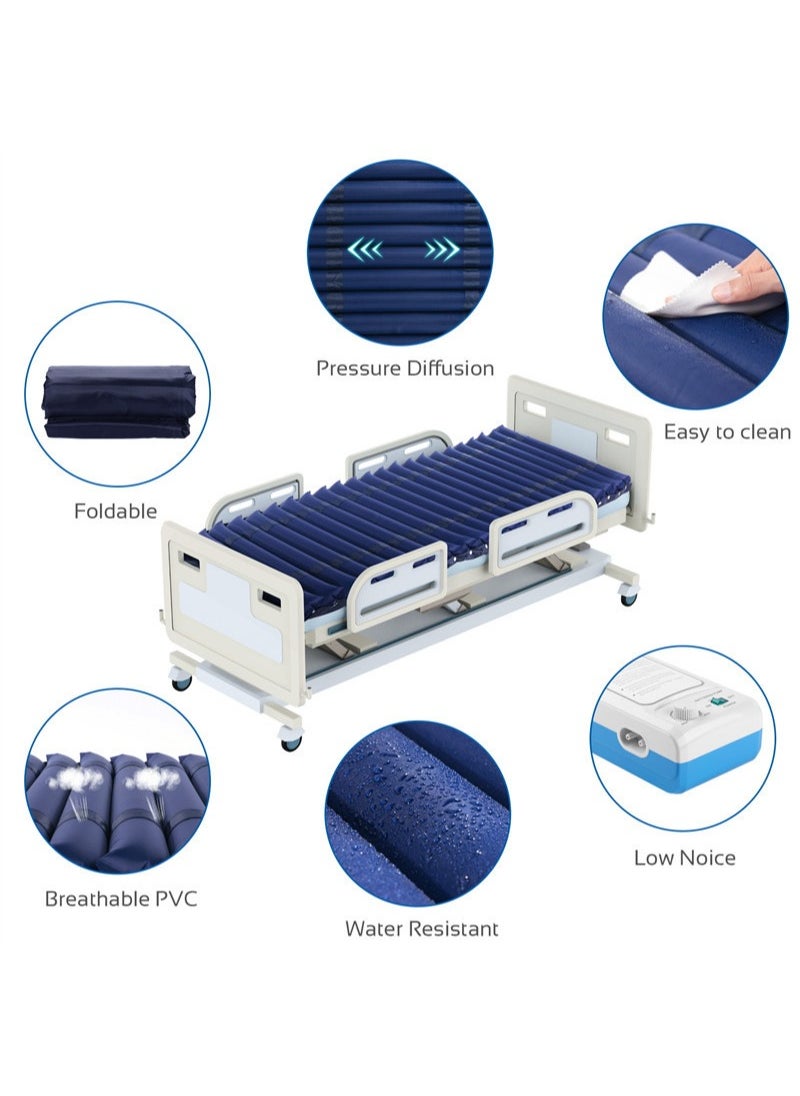 Aikanbo Premium Alternating Air Pressure Waterproof Mattress Pad for Medical or Standard Bed - Sore and Ulcer Relief Quiet Pump System Fits Most Bed Sizes  - Image 3