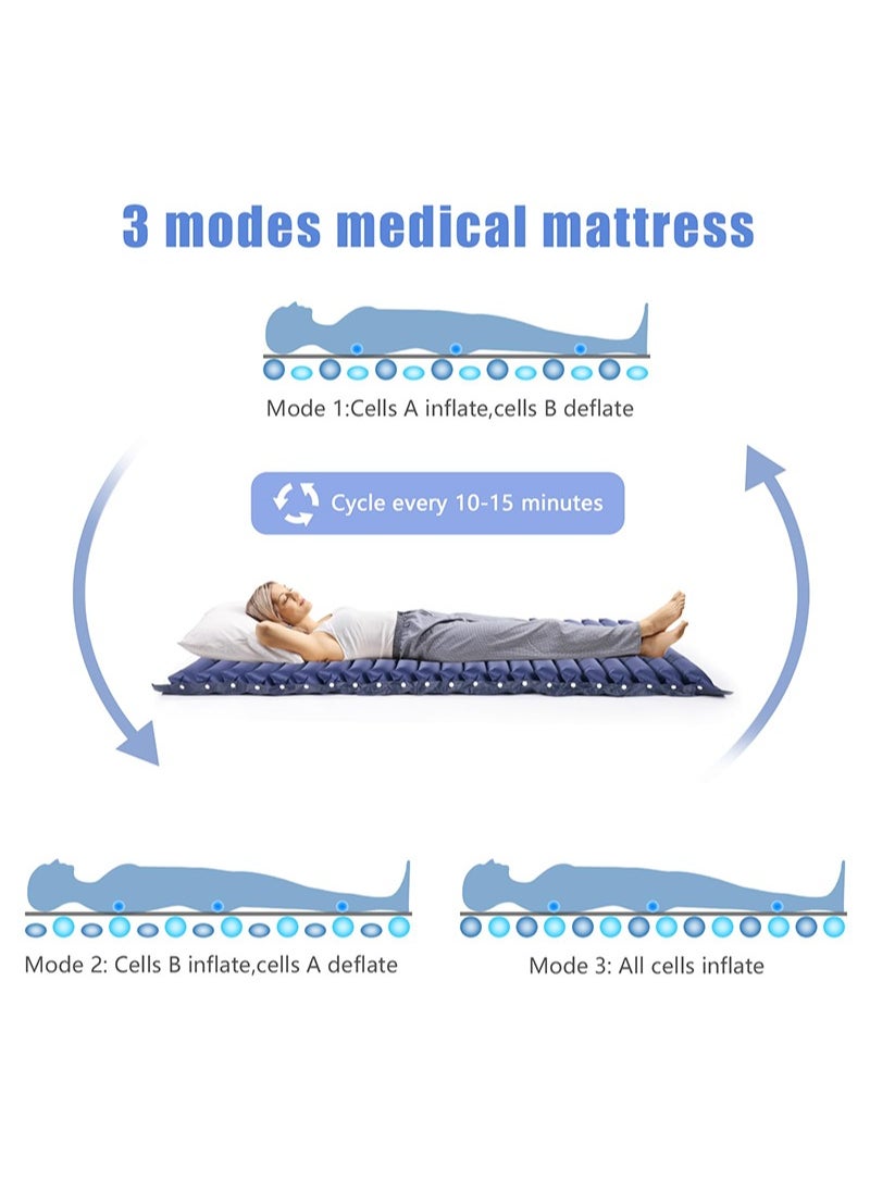 Aikanbo Premium Alternating Air Pressure Waterproof Mattress Pad for Medical or Standard Bed - Sore and Ulcer Relief Quiet Pump System Fits Most Bed Sizes  - Image 4