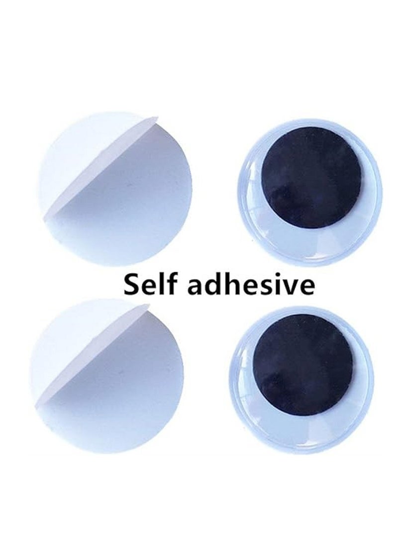 200 Pieces 25mm Black Wiggle Googly Eyes with Self-Adhesive - Image 2