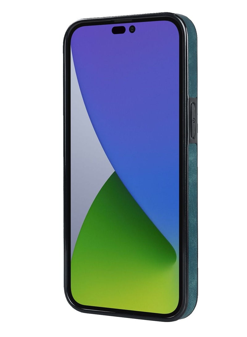 Suteni Ring Buckle Back Cover Leather Card Slots Phone Case for iPhone - Image 2