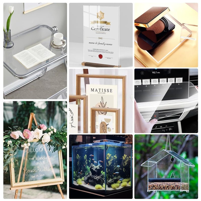 Acrylic Sheets Flexible Plastic Film 11.81x23.62 Inch Single Sheet For Arts And Crafts Photo Frames Artwork - Image 5