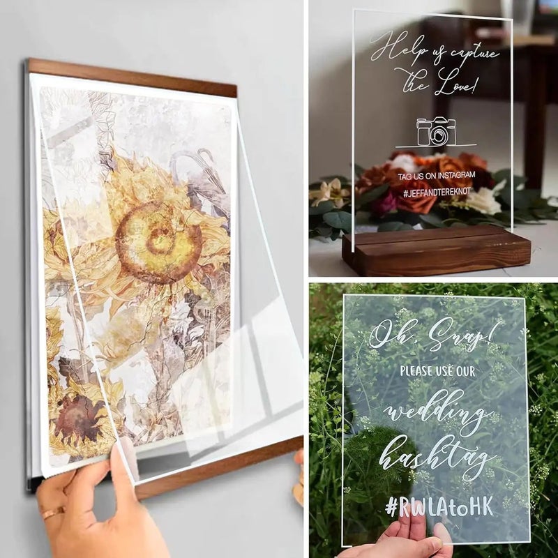 Acrylic Sheets Flexible Plastic Film 11.81x23.62 Inch Single Sheet For Arts And Crafts Photo Frames Artwork - Image 4