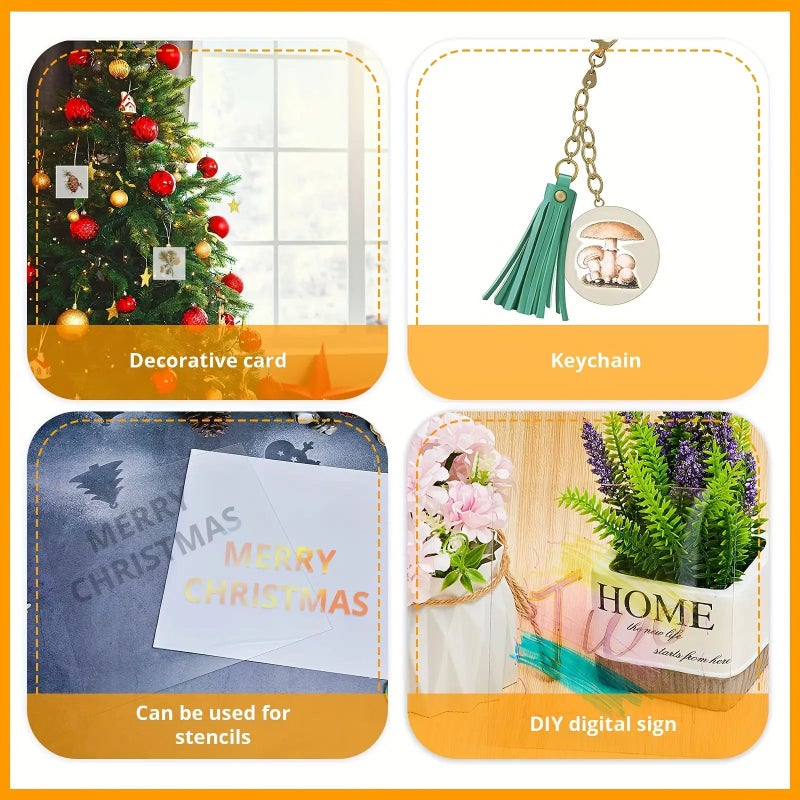 Acrylic Sheets Flexible Plastic Film 11.81x23.62 Inch Single Sheet For Arts And Crafts Photo Frames Artwork - Image 2