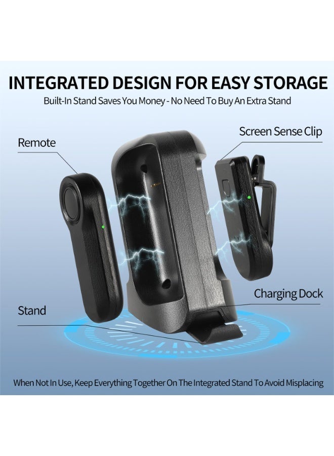 جهاز تقليب الصفحات، جهاز تحكم عن بعد لتقليب الصفحات لأجهزة قراءة الكتب الإلكترونية Kindle Paperwhite وOasis وKobo، جهاز تقليب الصفحات بنقرة واحدة لأجهزة iPhone وiPad وأجهزة Android اللوحية لقراءة الروايات، وتسجيل الفيديو والتقاط صور السيلفي. - Image 5