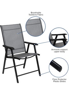 Rhyhorn Rhyhorn Chair Recliners Heavy Duty Garden Chair Folding Adjustable Sun Lounger ZeroGravity Seat for Outdoor Patio Deck Lawn Camping Relaxing Chair Support 150kg  - Image 4
