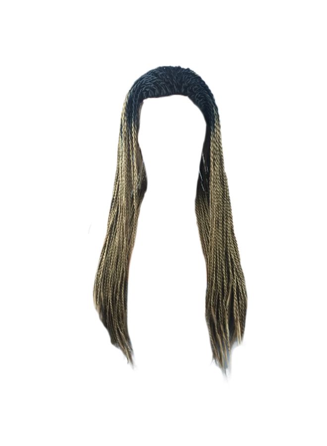 NIBEMINENT Synthetic Hair Braided Lace Front Wig Multicolour 20x18x3cm - Image 2