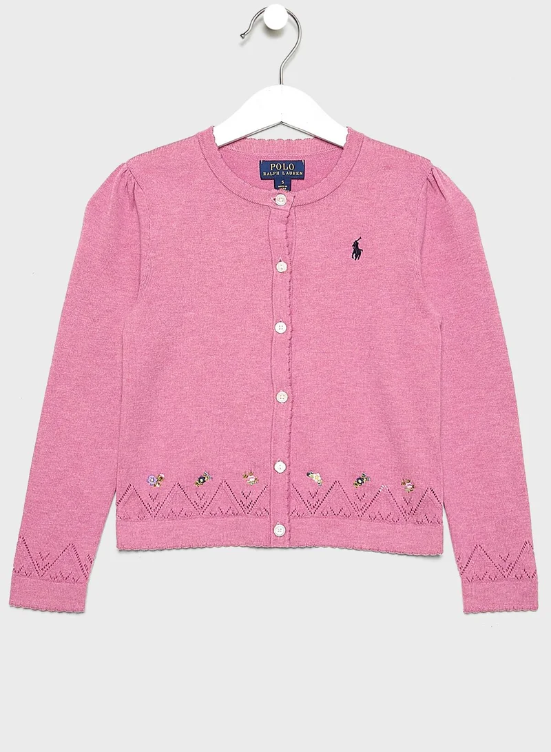 POLO RALPH LAUREN Kids Logo Cardigan