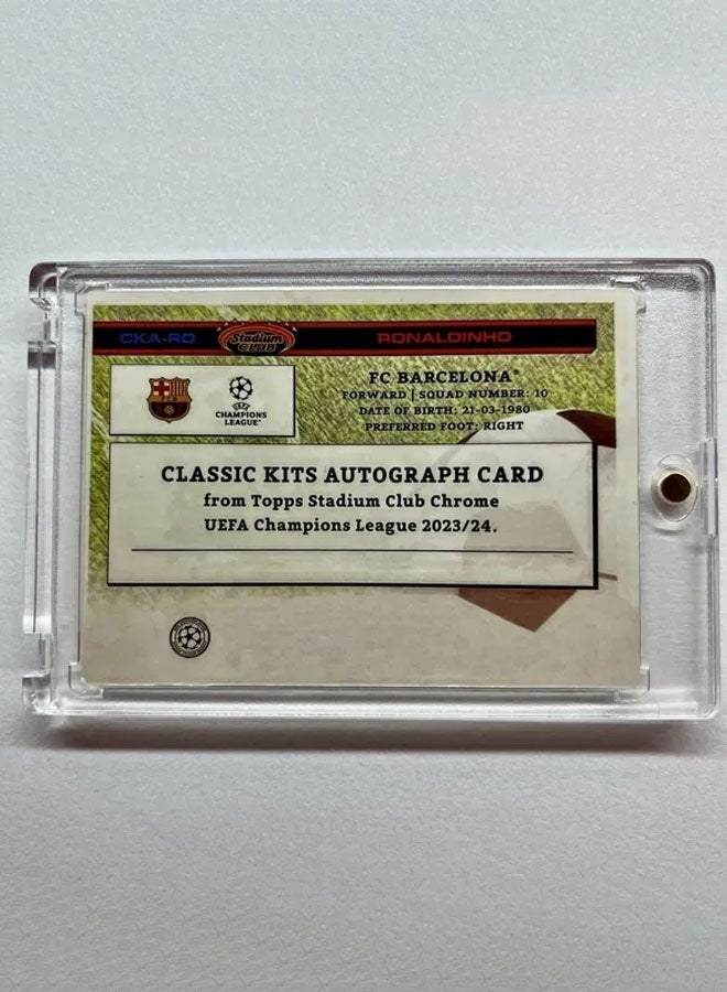 Topps Ronaldinho Signature Football Card Autographed Trading Card Refractor Collector’s Edition Sports Memorabilia for Fans and Collectors - Image 5