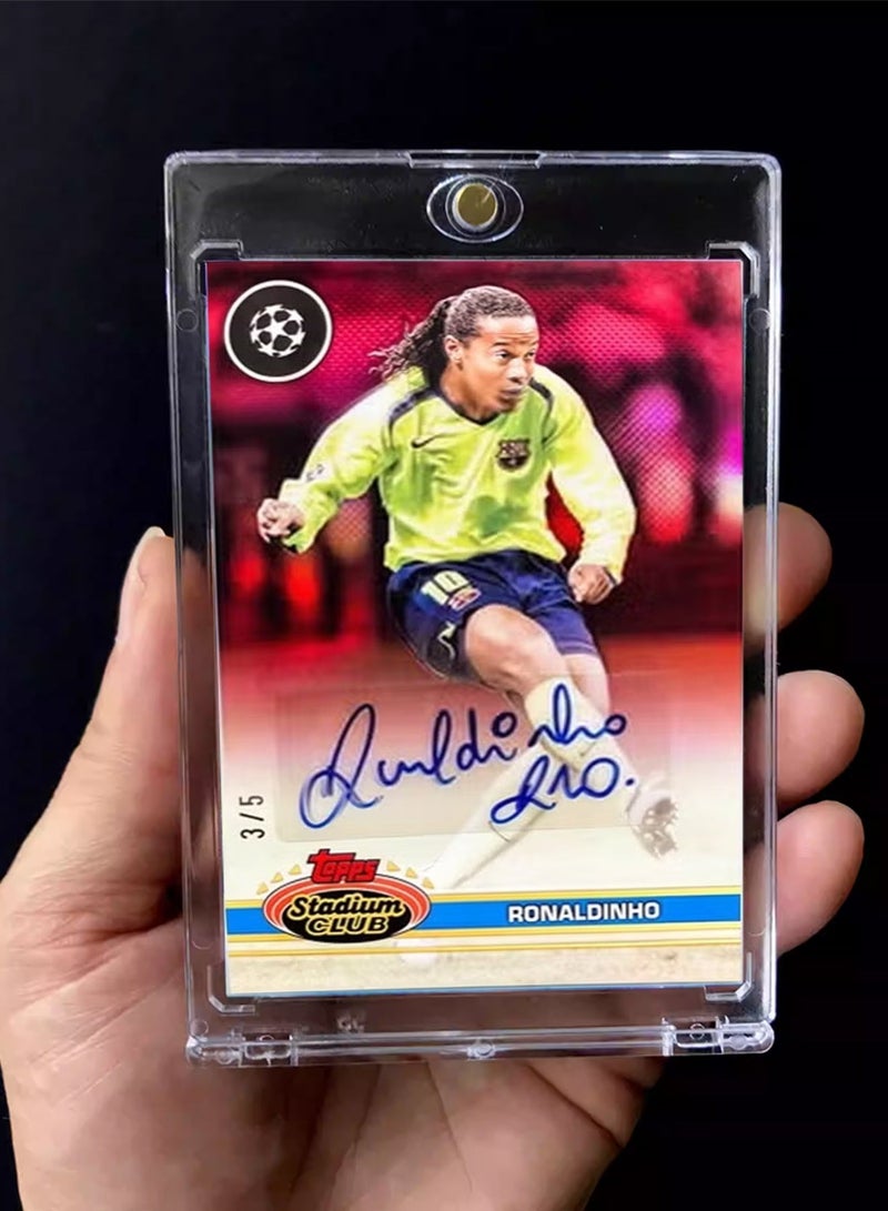 Topps Ronaldinho Signature Football Card Autographed Trading Card Refractor Collector’s Edition Sports Memorabilia for Fans and Collectors - Image 2
