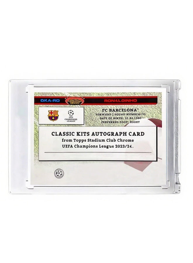 Topps Ronaldinho Signature Football Card Autographed Trading Card Refractor Collector’s Edition Sports Memorabilia for Fans and Collectors - Image 3